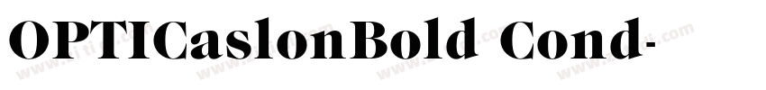 OPTICaslonBold Cond字体转换 OPTICaslonBold Cond字体转换